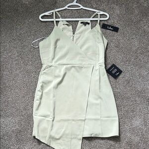 Lulu's Light Green Asymmetrical Dress